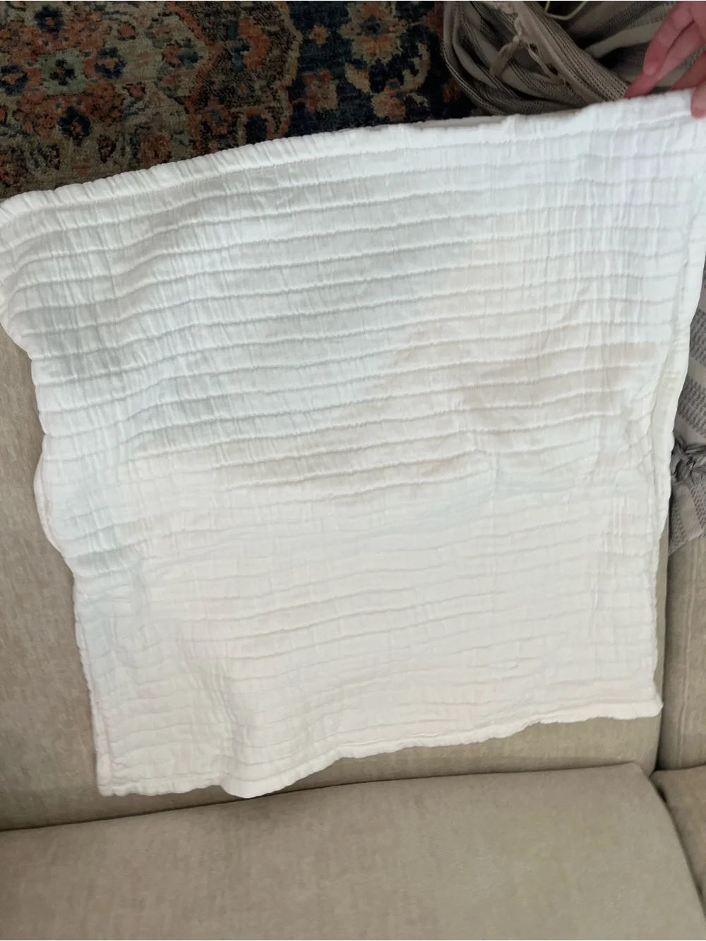Annie Selke 1cotton matelasse pillow sham Euro Portugal